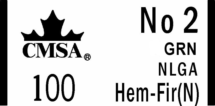 No2 GRN NLGA Hem-Fir(N)