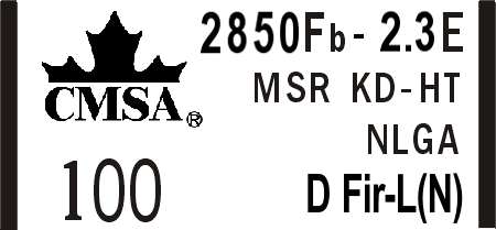 2850Fb-2.3E KD-HT NLGA MSR D Fir-L-N